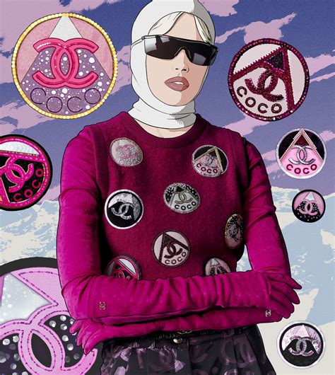 chanel fiberglass ski|Coco Neige and the History of Chanel's Ski Life Collections — .